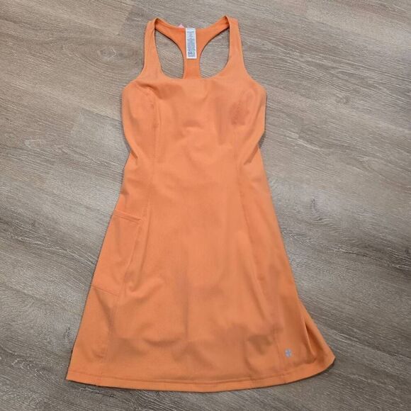 Sweaty Betty London Power Workout Dress Women's 4 Orange Racerback Sleeveless - Picture 8 of 8